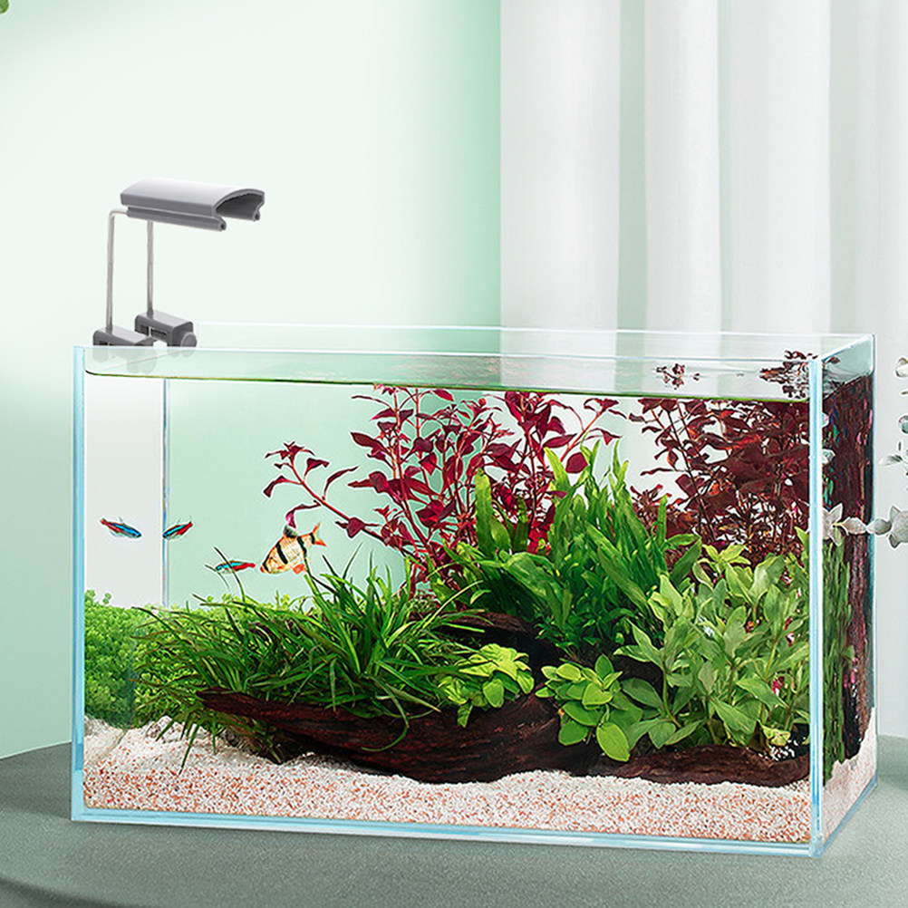 Planted Aquarium With Fish - 2Pcs Aquarium Light Stand Heavy-Duty Adjustable