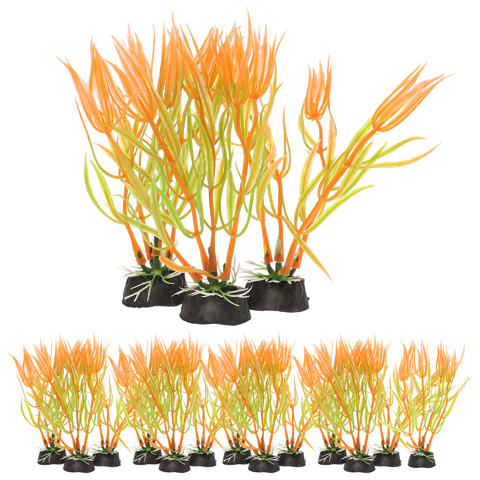 Non Planted Aquarium Fish - 20Pcs Premium Fake Aquatic Plants for