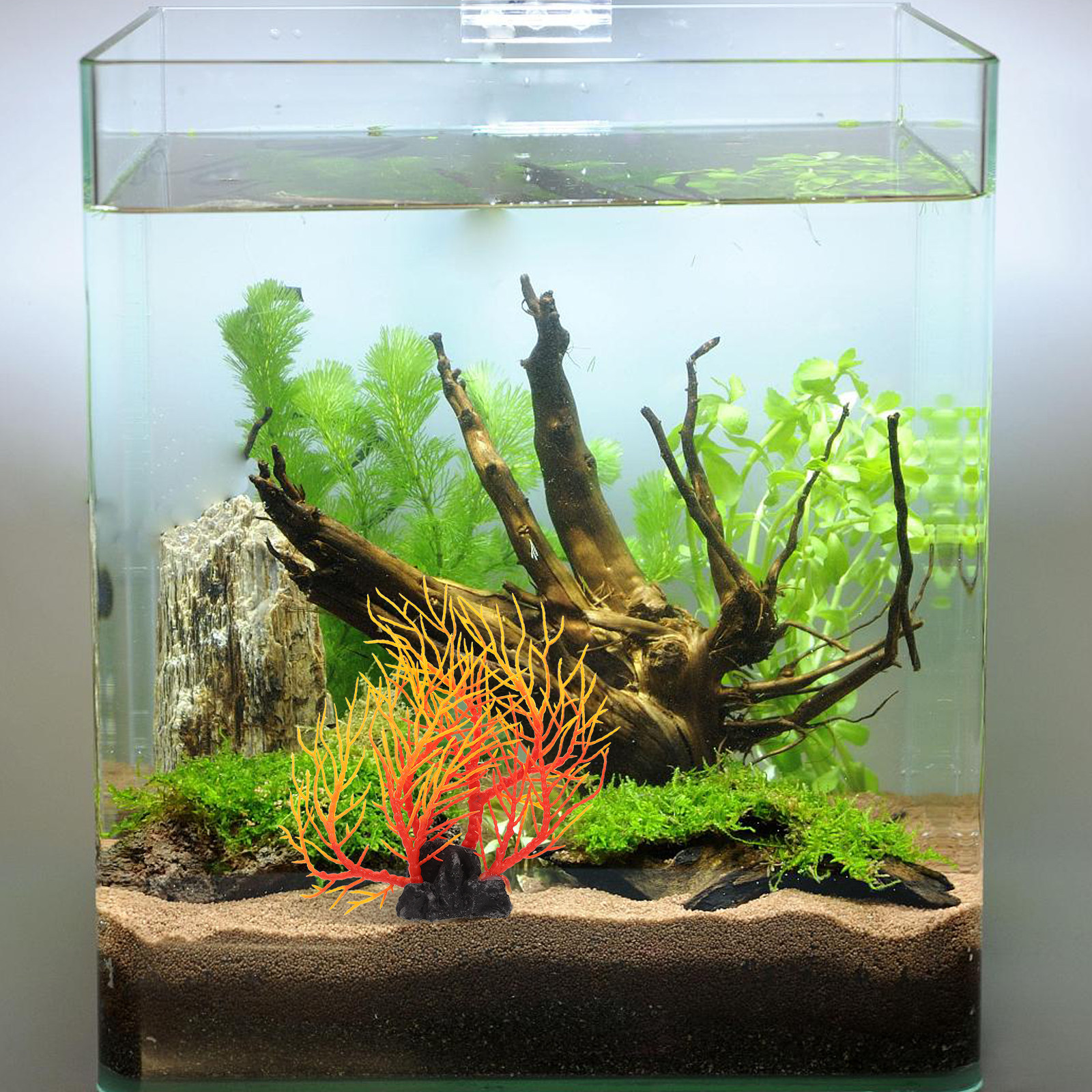 Non Planted Aquarium Fish - Realistic Artificial Aquarium Plant Decor Safe