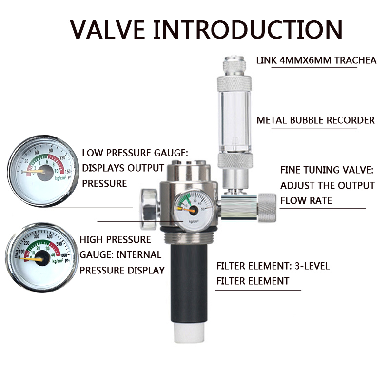 ZRDR Aquarium CO2 Generator Du - Co2 Regulator Dual Stage 리뷰 및 가격