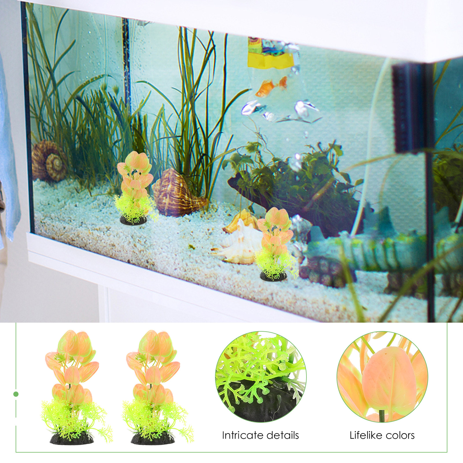 6Pcs High Grade Artificial Aqu - Non Planted Aquarium Fish 리뷰 및 가격