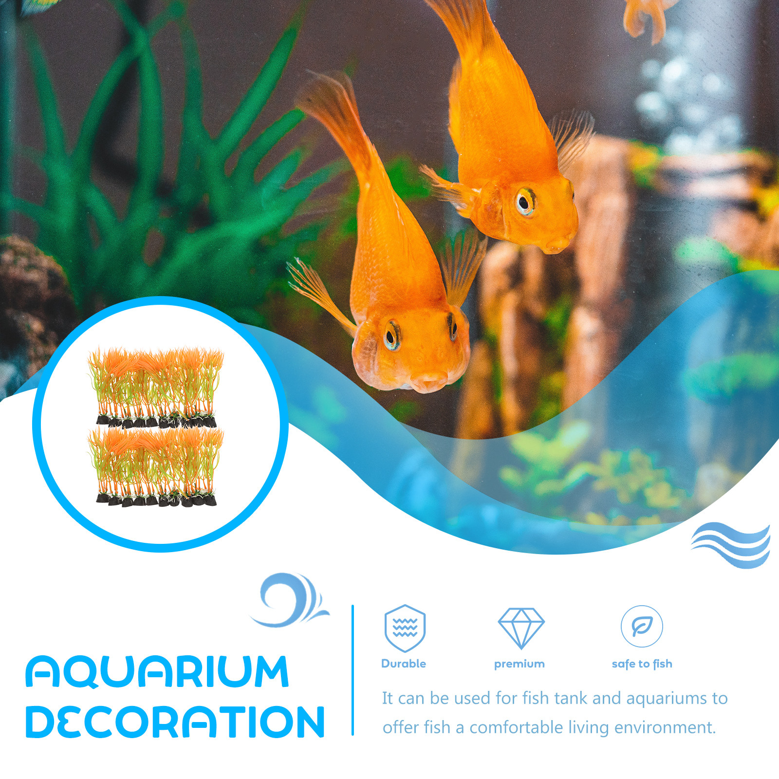 20Pcs Premium Fake Aquatic Pla - Non Planted Aquarium Fish 리뷰 및 가격