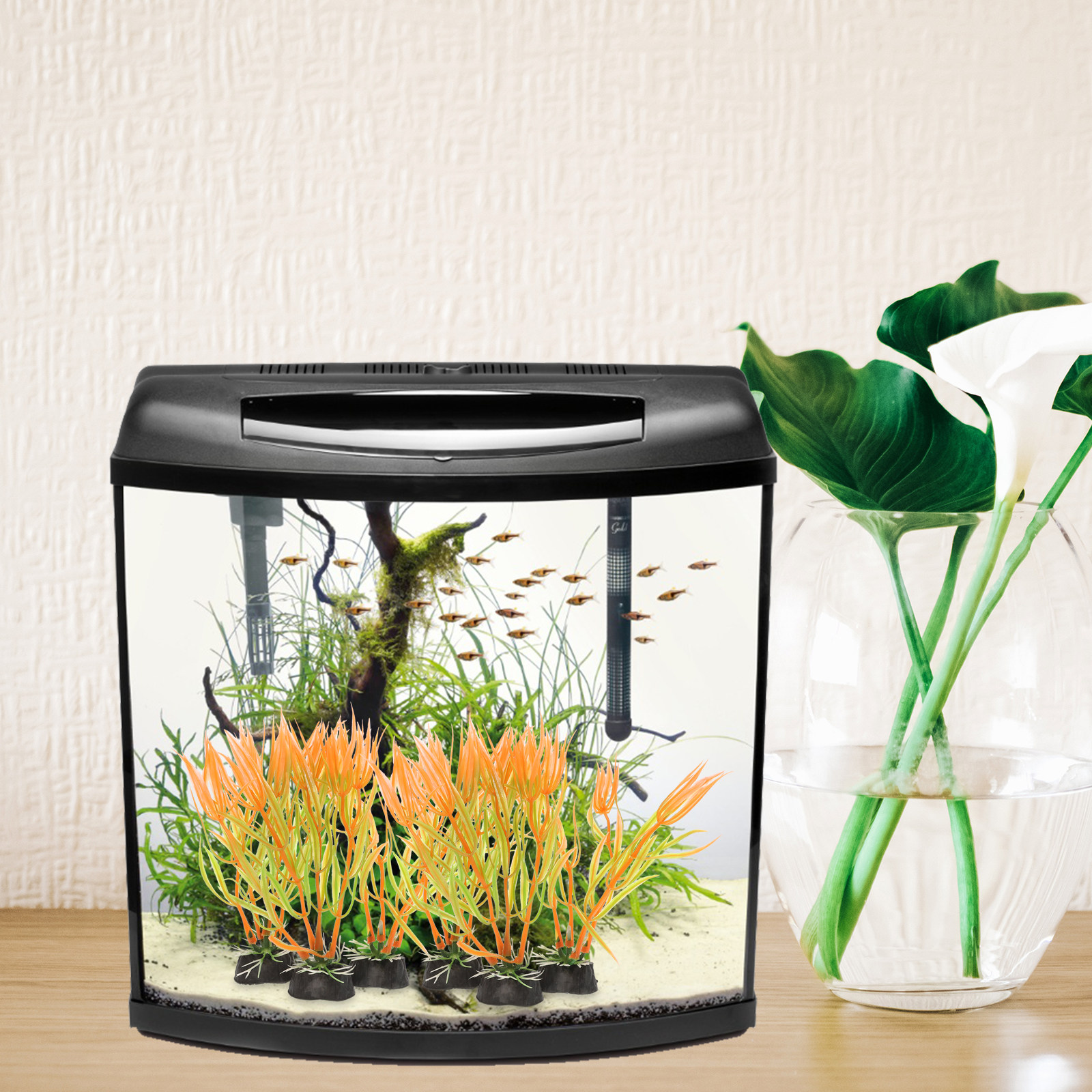 20Pcs Premium Fake Aquatic Pla - Non Planted Aquarium Fish 리뷰 및 가격