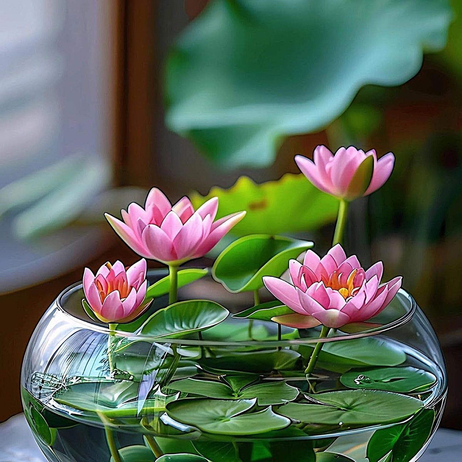 Fish Glass Bowl Glass Large Hy - Planted Aquarium With Fish 리뷰 및 가격