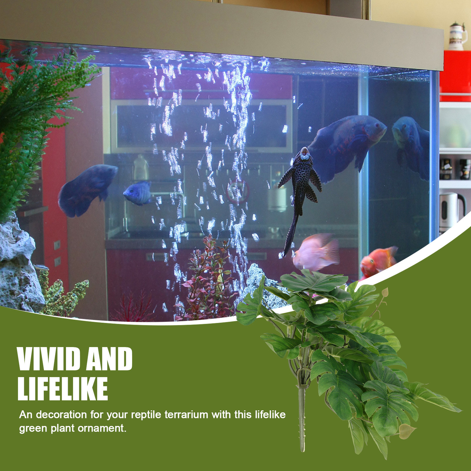 Realistic Plastic Aquarium Pla - Non Planted Aquarium Fish 리뷰 및 가격