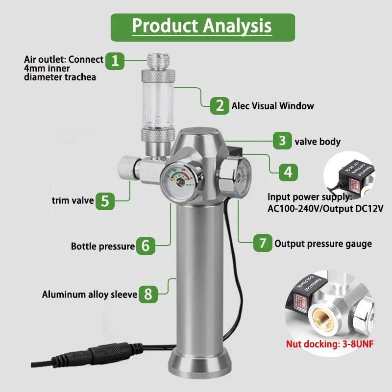 Aquarium CO2 Regulator Solenoi - Co2 Regulator Dual Stage 리뷰 및 가격