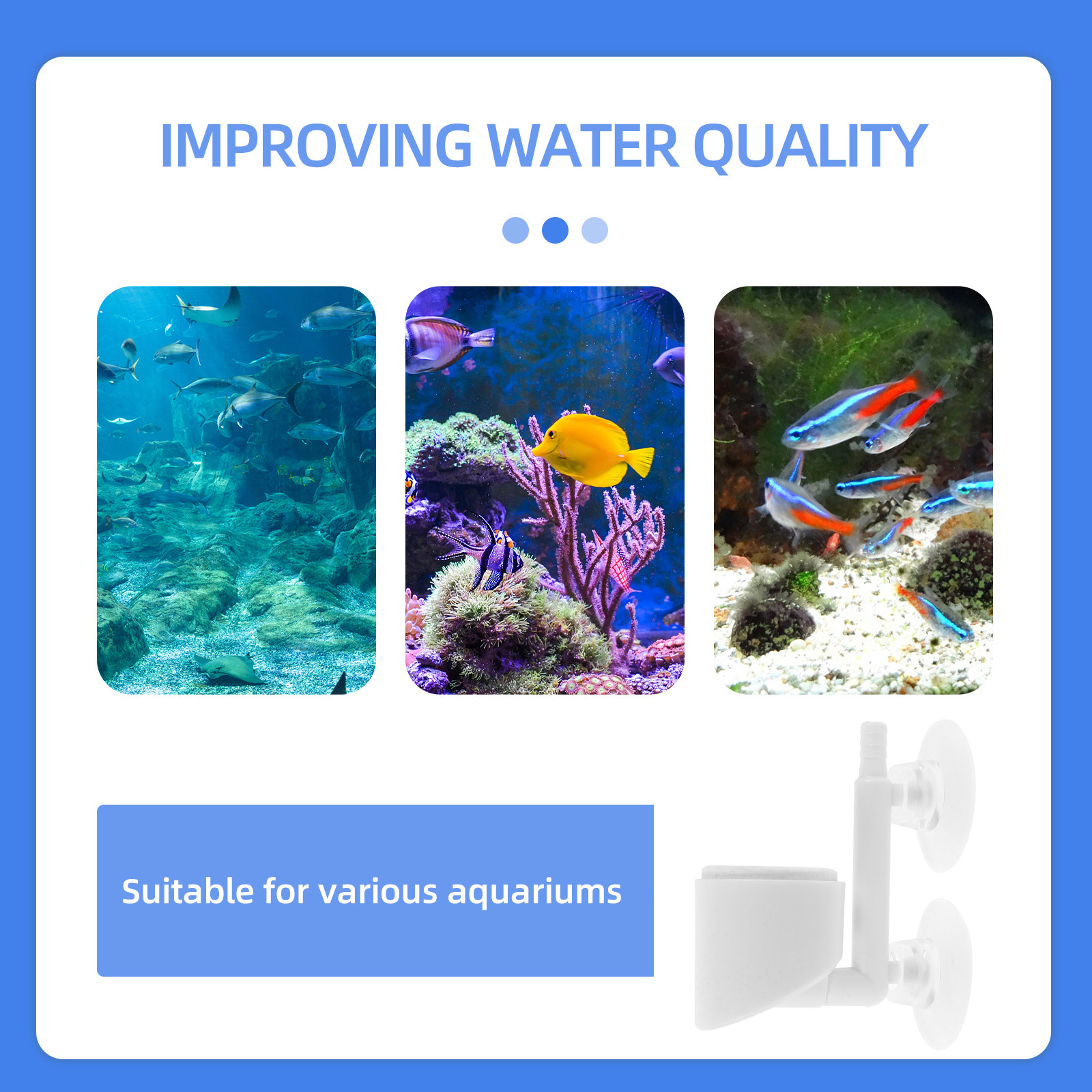 Fish Tank Oxygen Pump Accessor - Planted Aquarium Air Stone 리뷰 및 가격