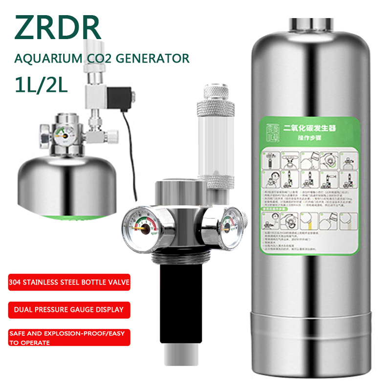 ZRDR Aquarium CO2 Generator Du - Co2 Regulator Dual Stage 리뷰 및 가격