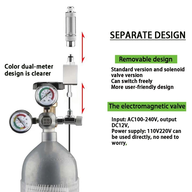 AC100-240V Aquarium CO2 Regula - Co2 Regulator Dual Stage 리뷰 및 가격