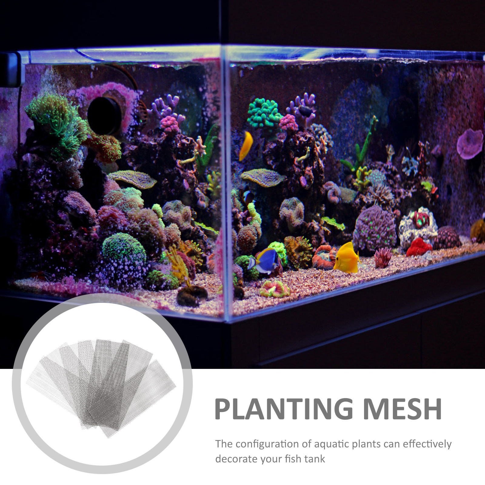 10Pcs Fish Tank Plant Mesh Sta - Non Planted Aquarium Fish 리뷰 및 가격