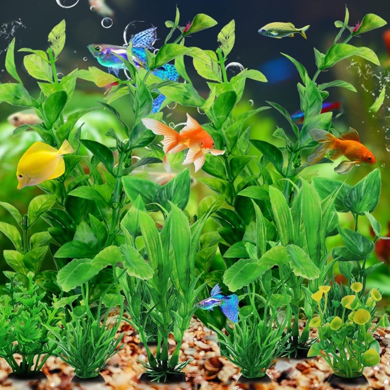 10/20Pcs Artificial Aquarium P - Planted Aquarium With Fish 리뷰 및 가격