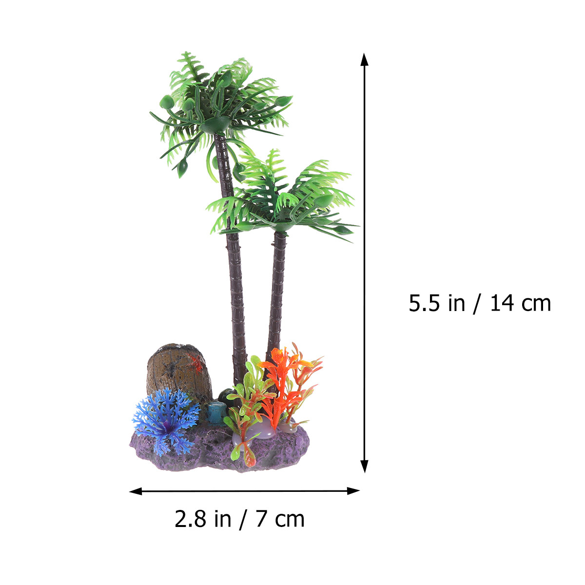 1Pcs Realistic Coconut Tree Ar - Non Planted Aquarium Fish 리뷰 및 가격